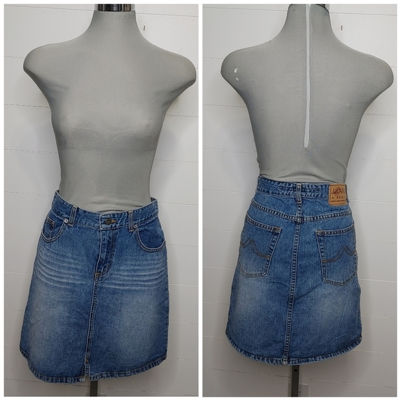 VINTAGE Agolde jean skirt size 29 - Picture 1 of 14